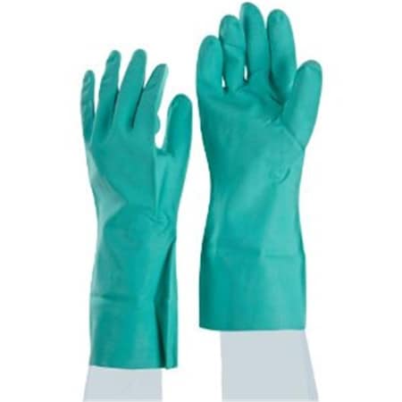 Best Glove BestA Glove Medium Nitrile 15 Mil Green Flock-Lined Glove 845-730-08